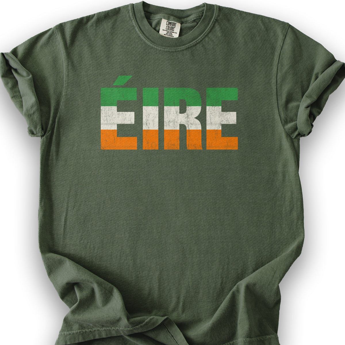 Eire Tricolor Stripe T-Shirt - Hemp
