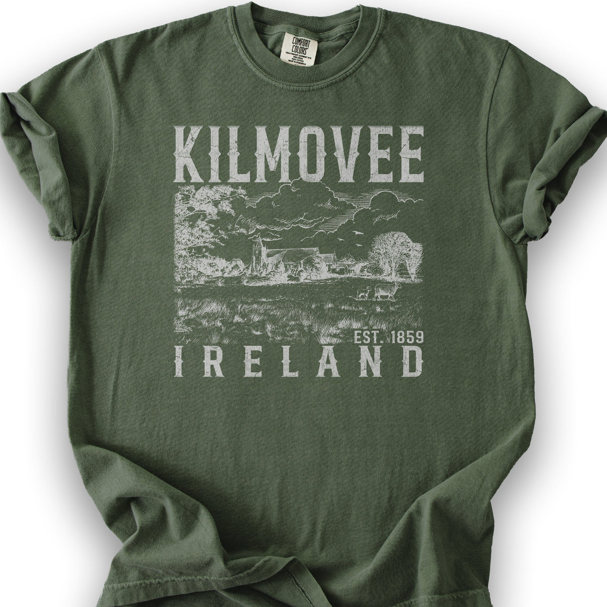 Kilmovee Ireland Sketch T-Shirt - Hemp