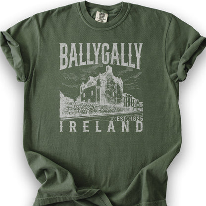 Ballygally Ireland Sketch T-Shirt - Hemp