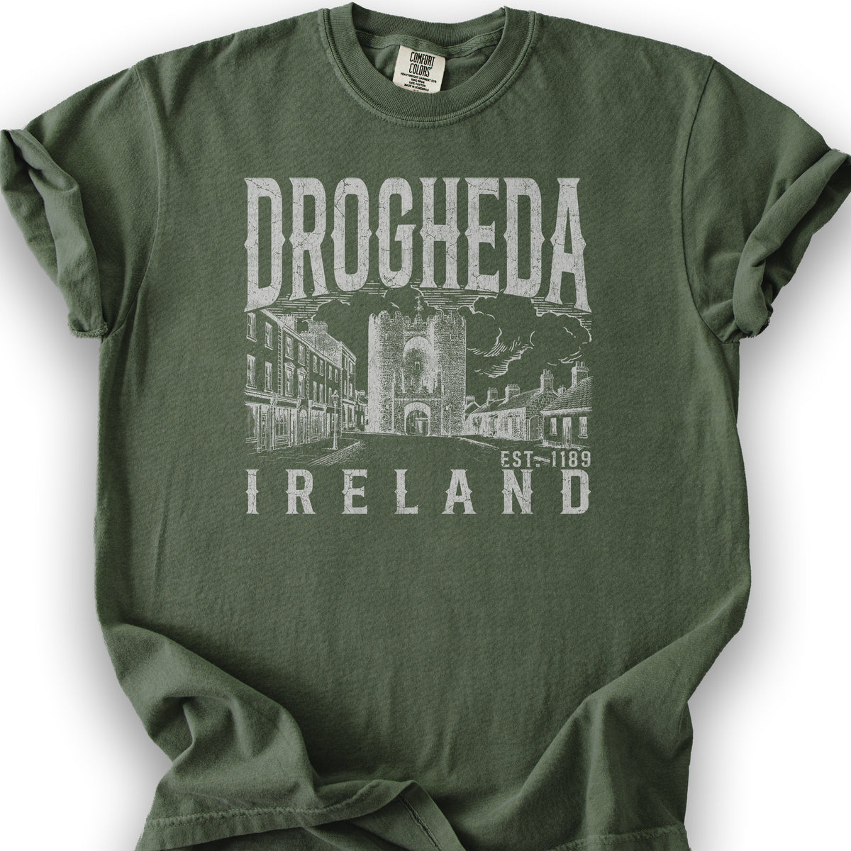 Drogheda Ireland Sketch T-Shirt - Hemp