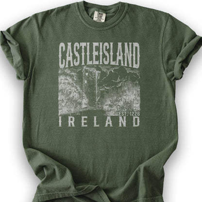 Castleisland Ireland Sketch T-Shirt - Hemp