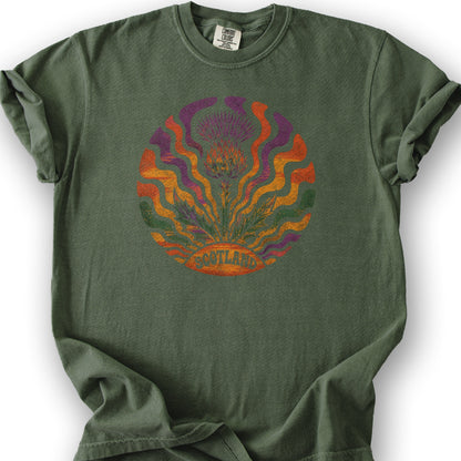 Groovy Scotland Thistle T-Shirt - Hemp