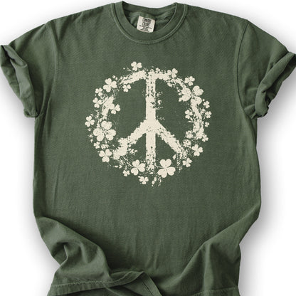 Shamrock Peace T-Shirt - Hemp