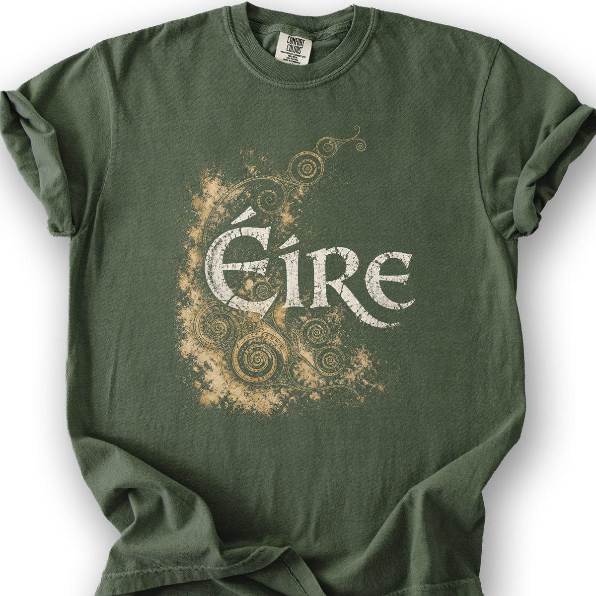 Éire Ancient Spirals T-Shirt - Hemp