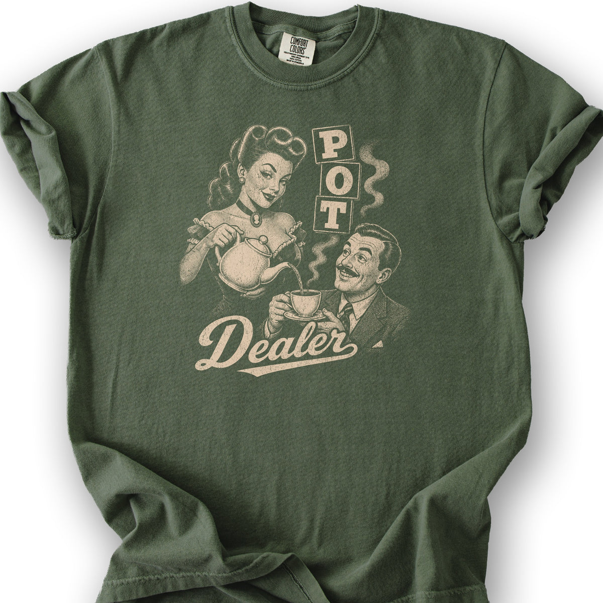 Pot Dealer Tea T-Shirt - Hemp