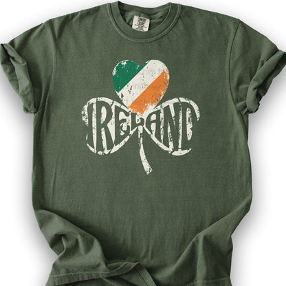 Ireland Shamrock Flag T-Shirt - Hemp