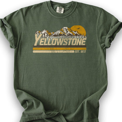 Yellowstone Retro Stripe T-Shirt - Hemp