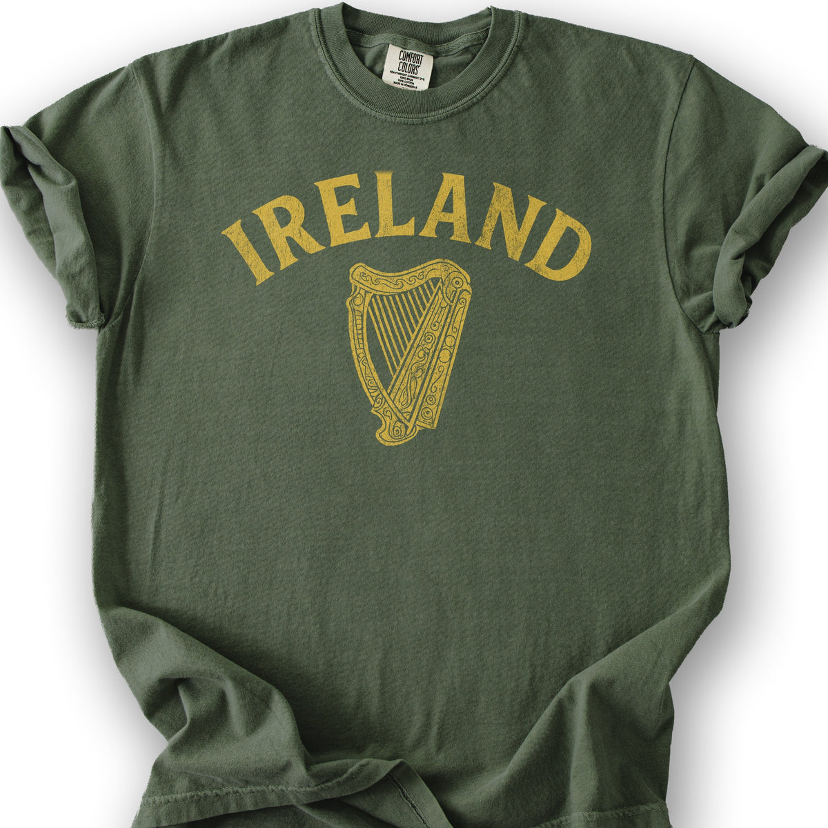 Ireland Vintage Harp T-Shirt - Hemp