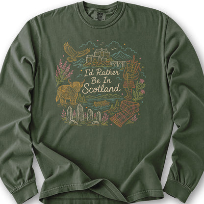 Rather Be In Scotland Long Sleeve Shirt - Hemp