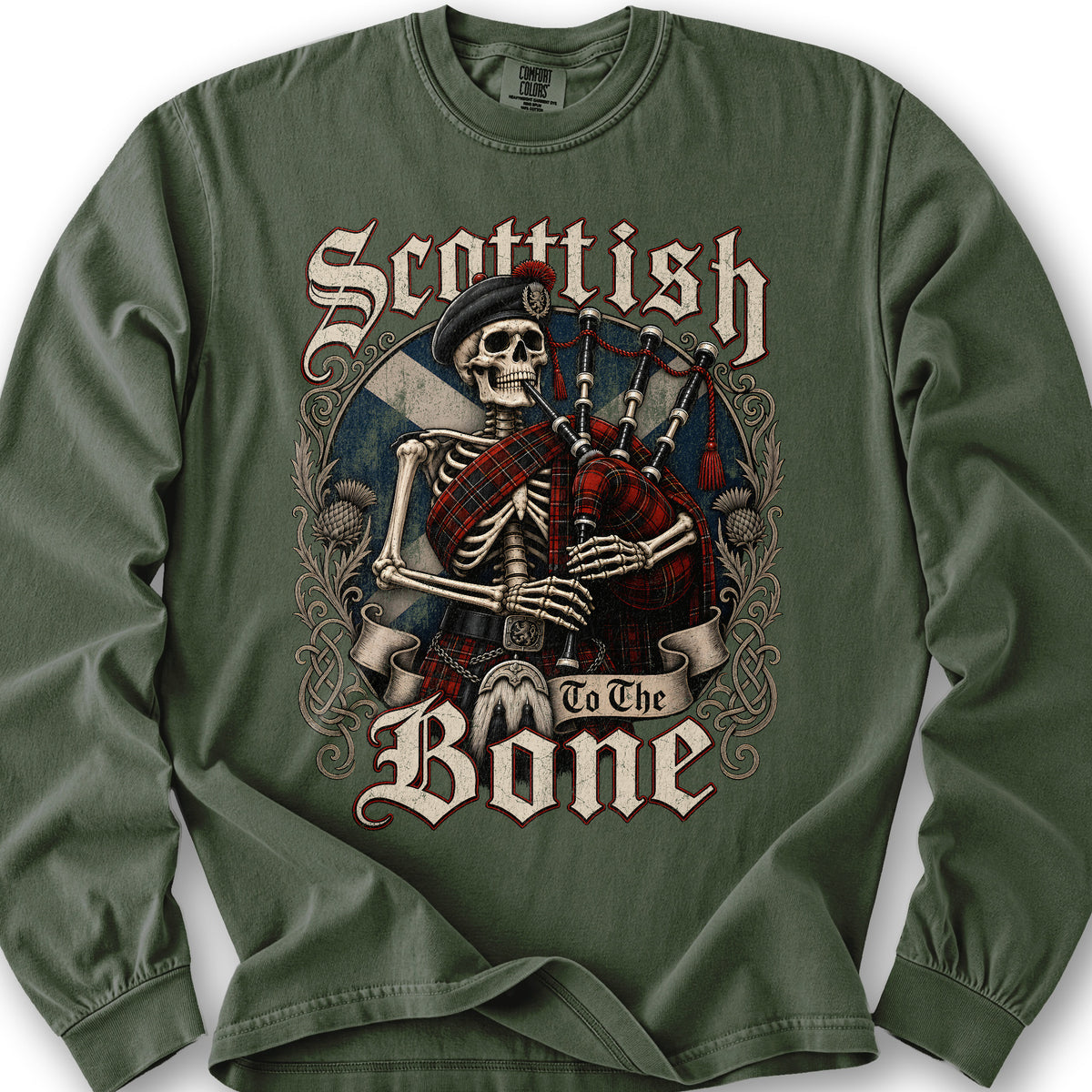 Scottish Boney Piper Long Sleeve Shirt - Hemp