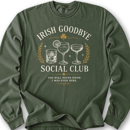 Irish Goodbye Club Long Sleeve Shirt - Hemp