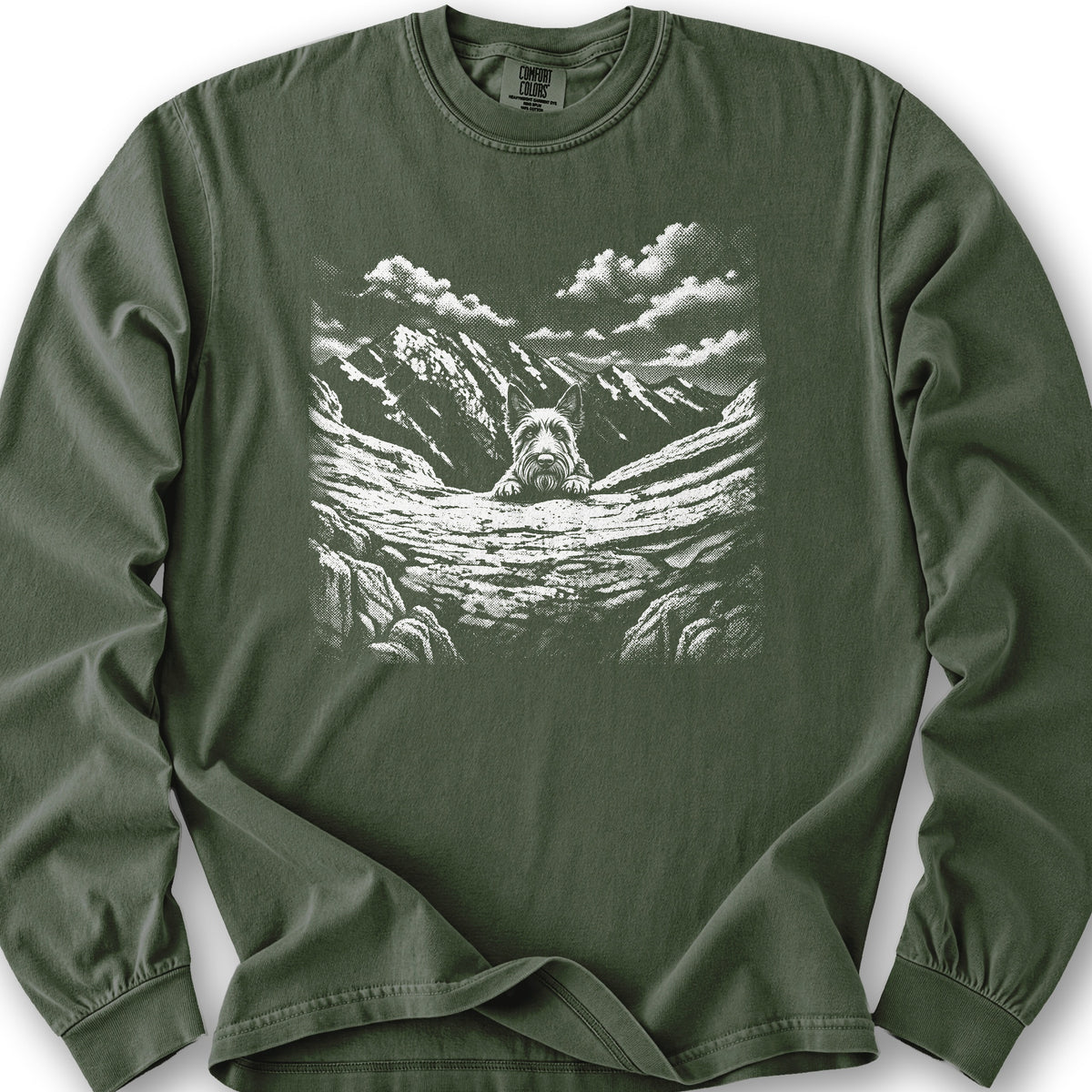 Watchful Scottish Terrier Long Sleeve Shirt - Hemp