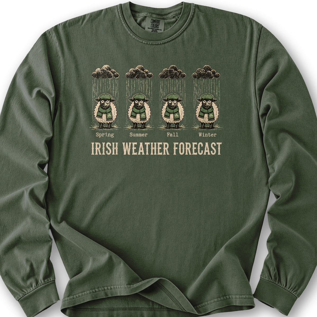Irish Weather Forecast Long Sleeve Shirt - Hemp