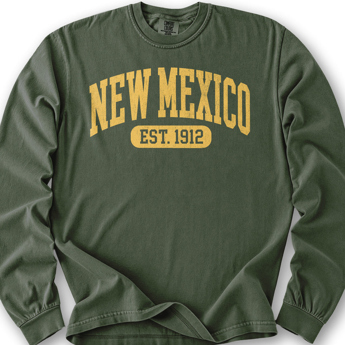 New Mexico Est 1912 Long Sleeve Shirt - Hemp