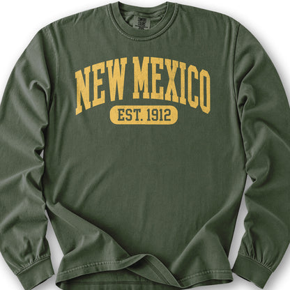 New Mexico Est 1912 Long Sleeve Shirt - Hemp