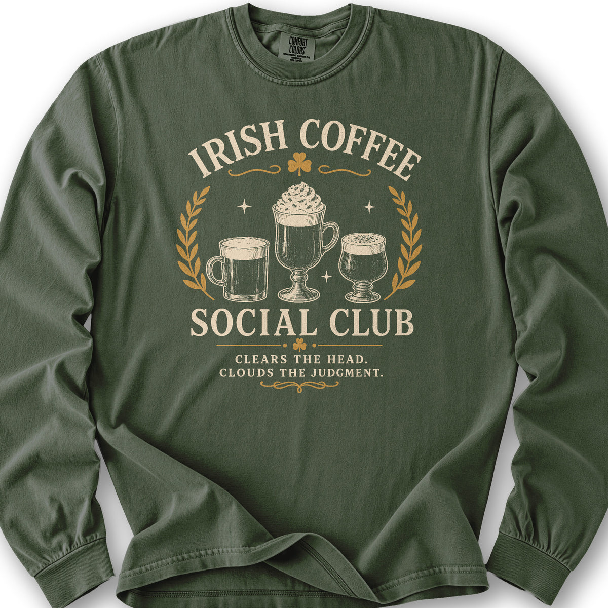 Irish Coffee Social Club Long Sleeve Shirt - Hemp