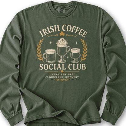 Irish Coffee Social Club Long Sleeve Shirt - Hemp