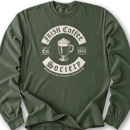 Irish Coffee Society Long Sleeve Shirt - Hemp