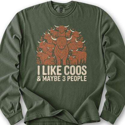 I Like Coos Long Sleeve Shirt - Hemp