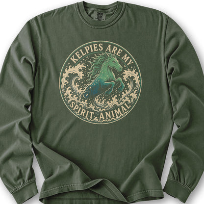 Kelpie Badge Long Sleeve Shirt - Hemp