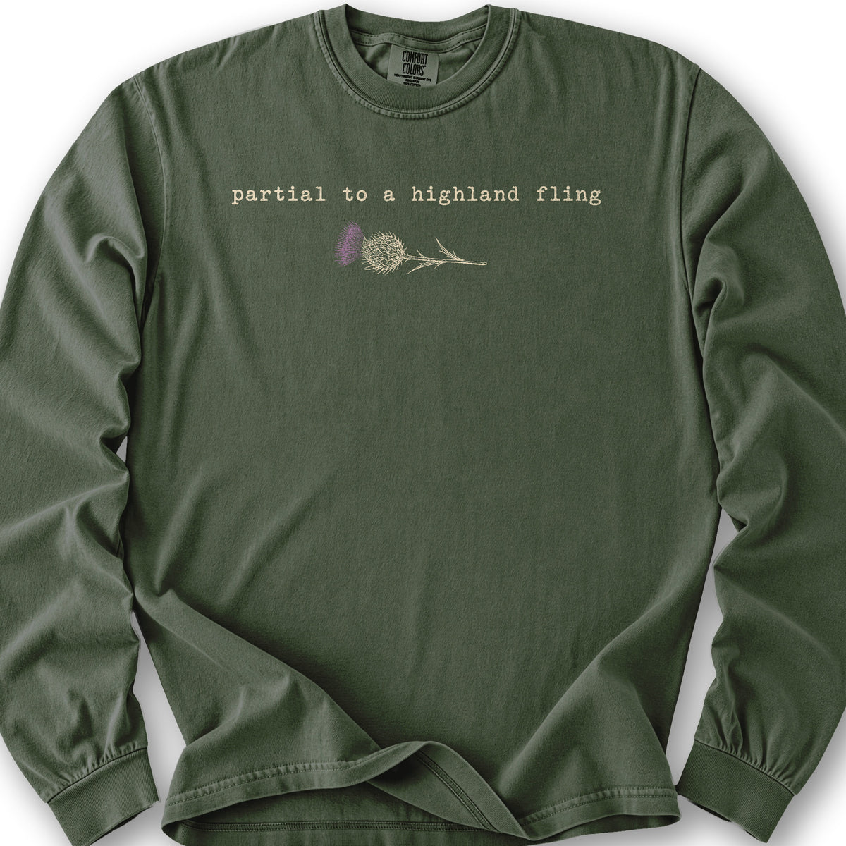 Partial Highland Fling Long Sleeve Shirt - Hemp