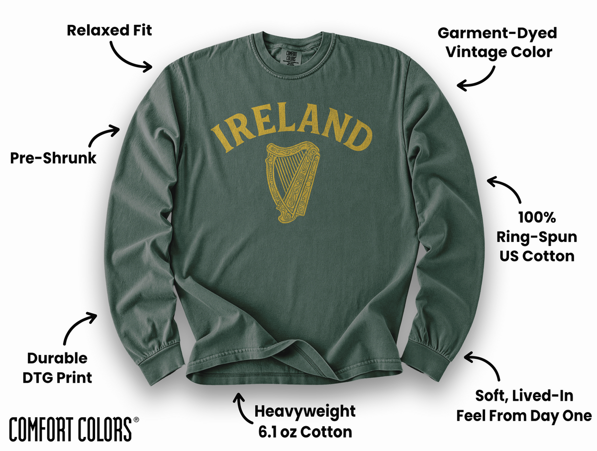 Comfort Colors 6014 long sleeve feature callout