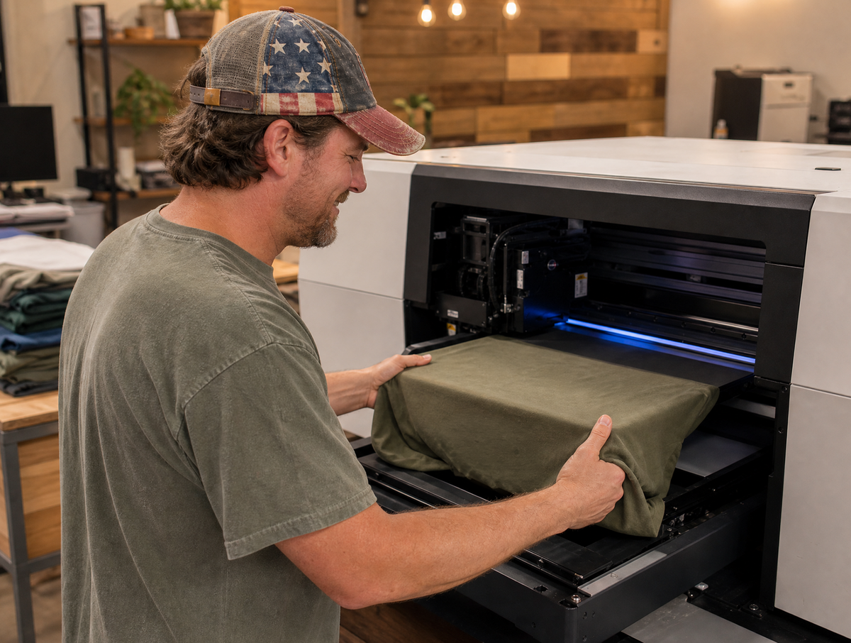 Real people printing and answering every order