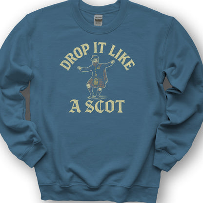Drop It Like a Scot Sweatshirt - Indigo Blue