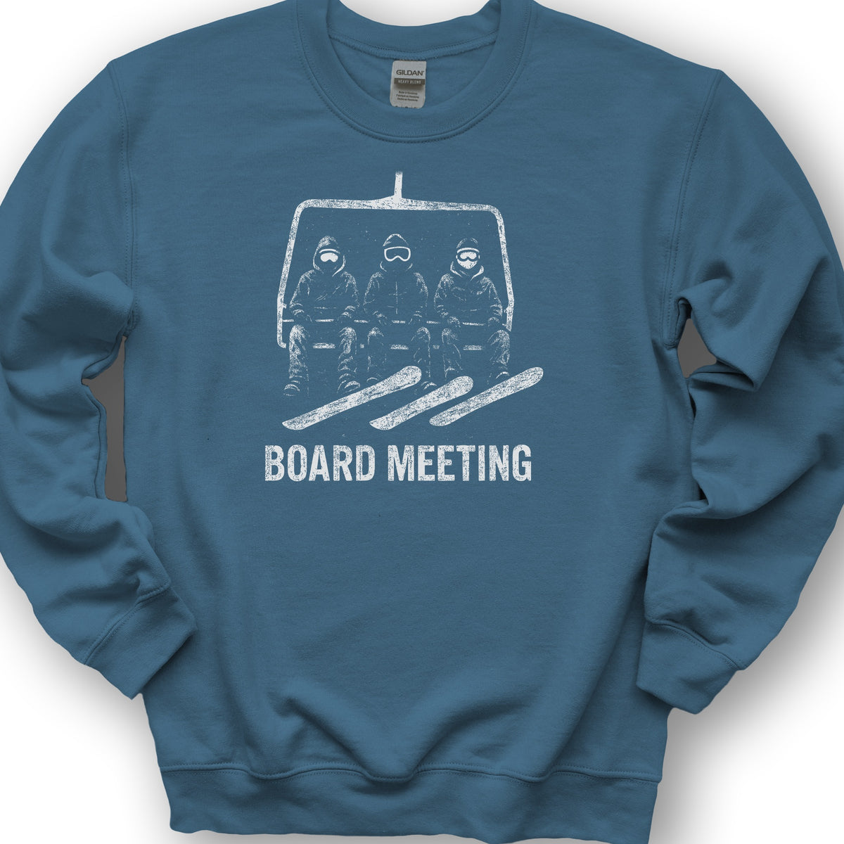 Snowboard "Board Meeting" Sweatshirt - Indigo Blue