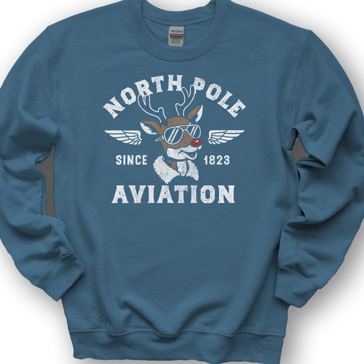 North Pole Aviation Sweatshirt - Indigo Blue