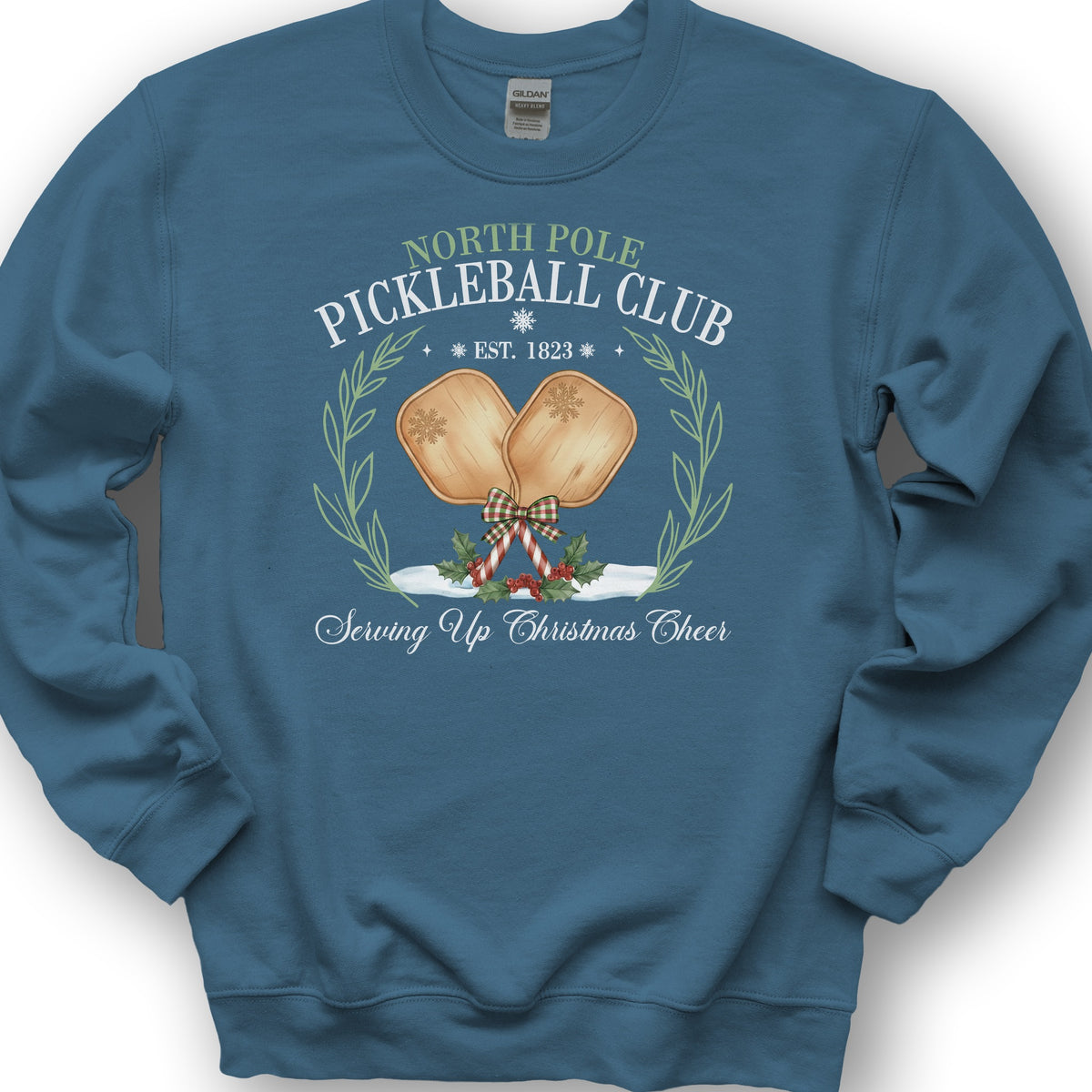 North Pole Pickleball Club Sweatshirt - Indigo Blue