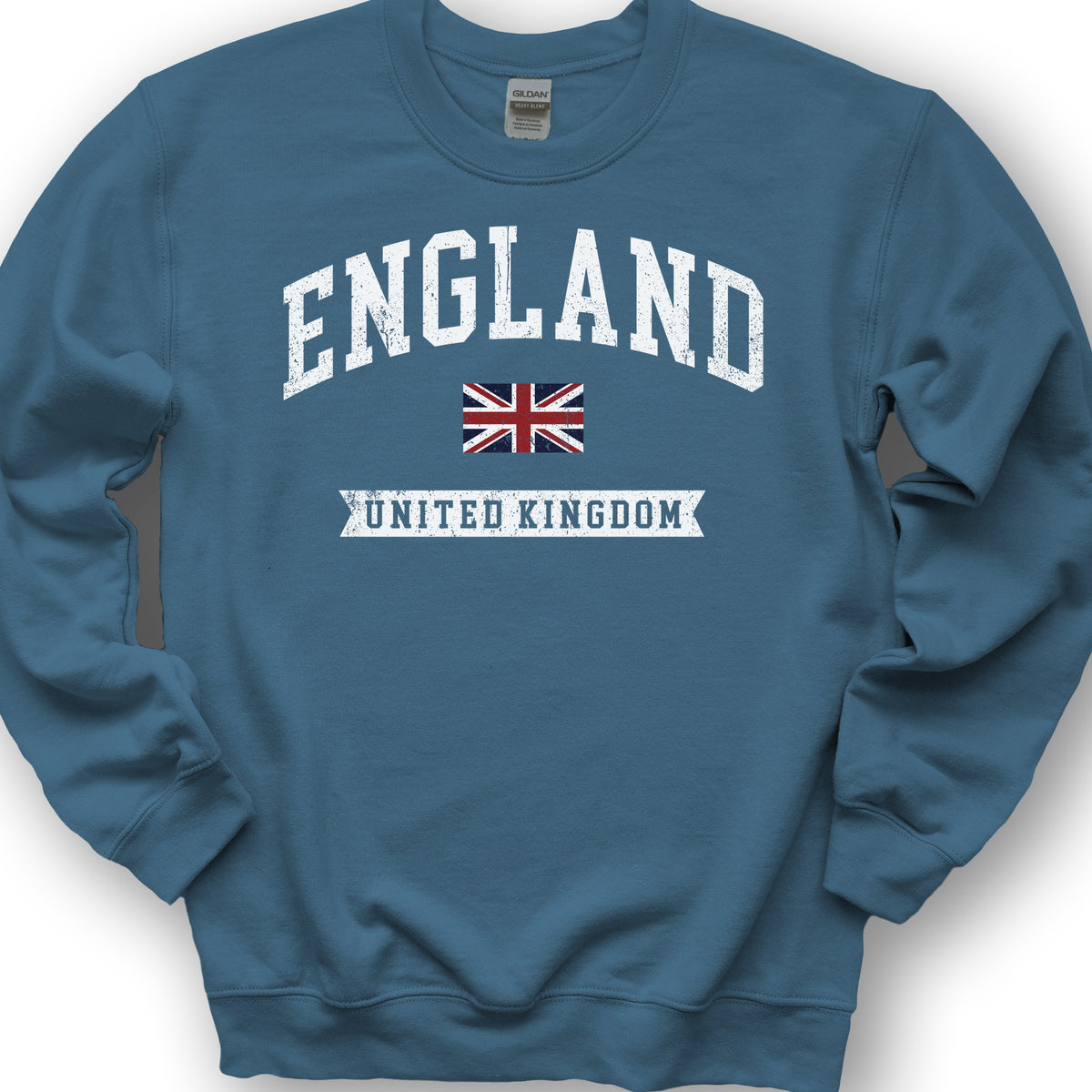 England Varsity Flag Sweatshirt - Indigo Blue