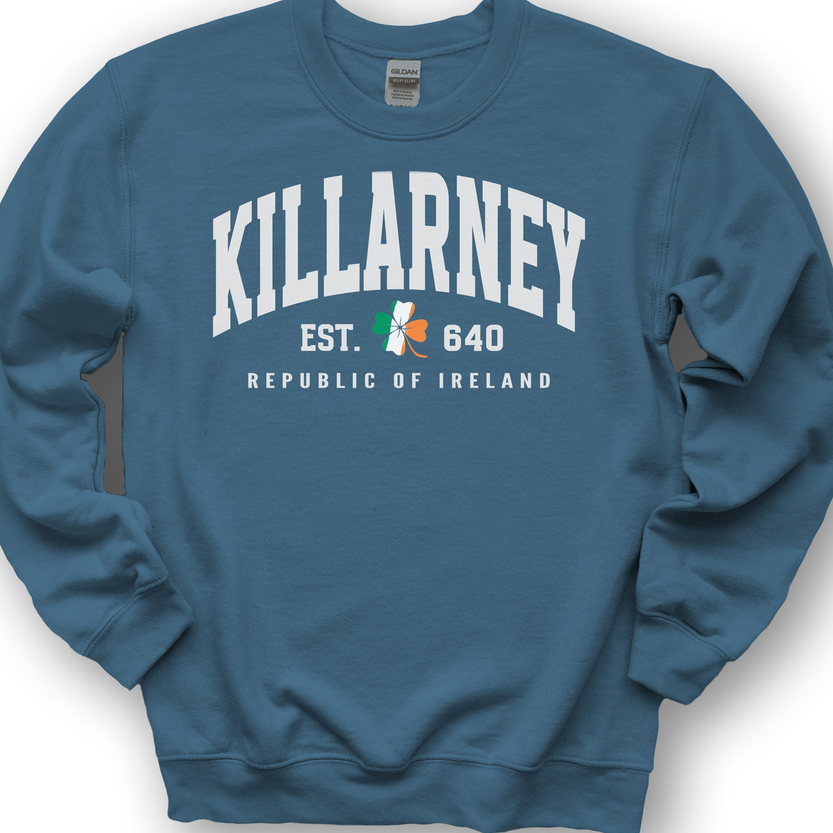 Killarney Varsity Flag Sweatshirt - Indigo Blue