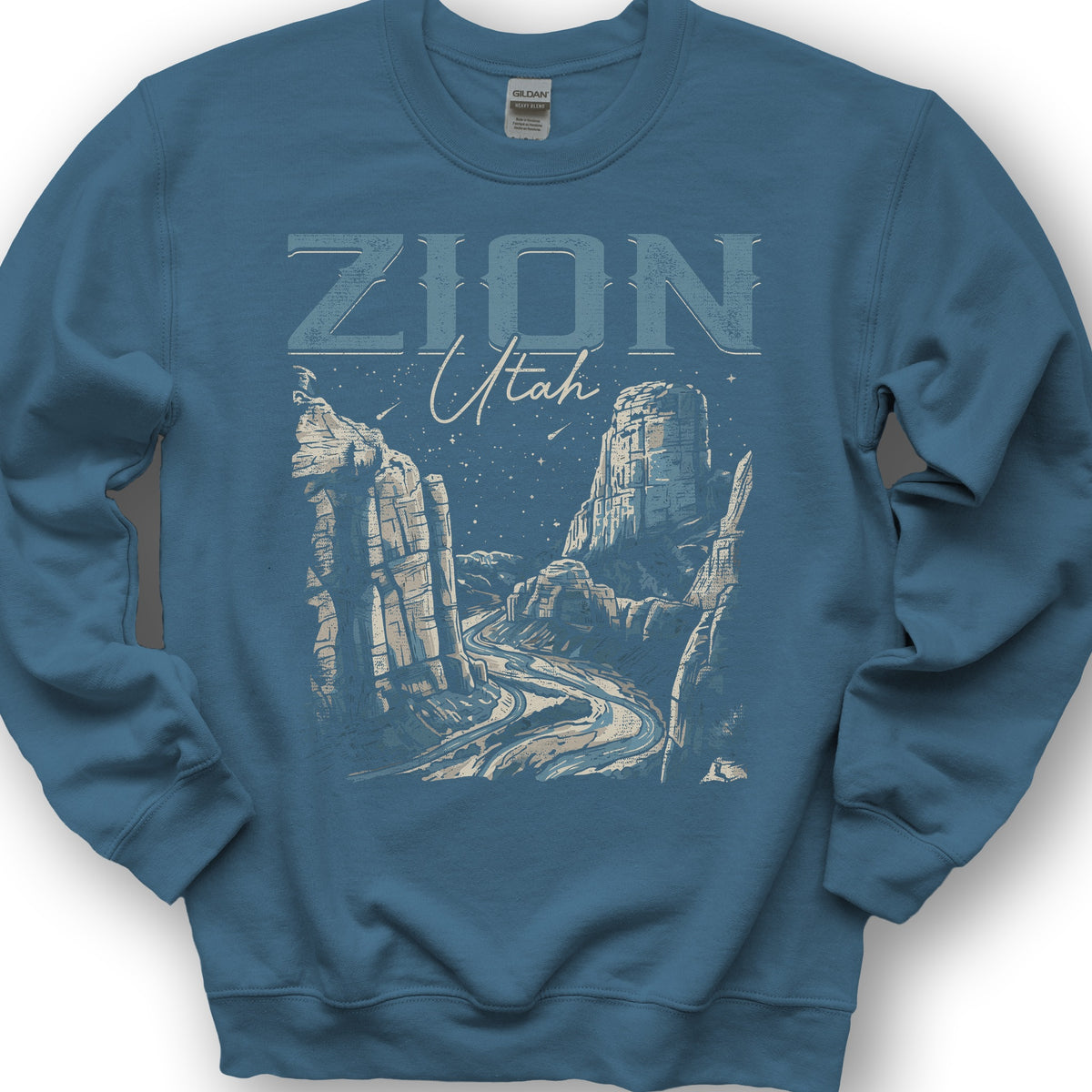 Zion Canyon Sweatshirt - Indigo Blue