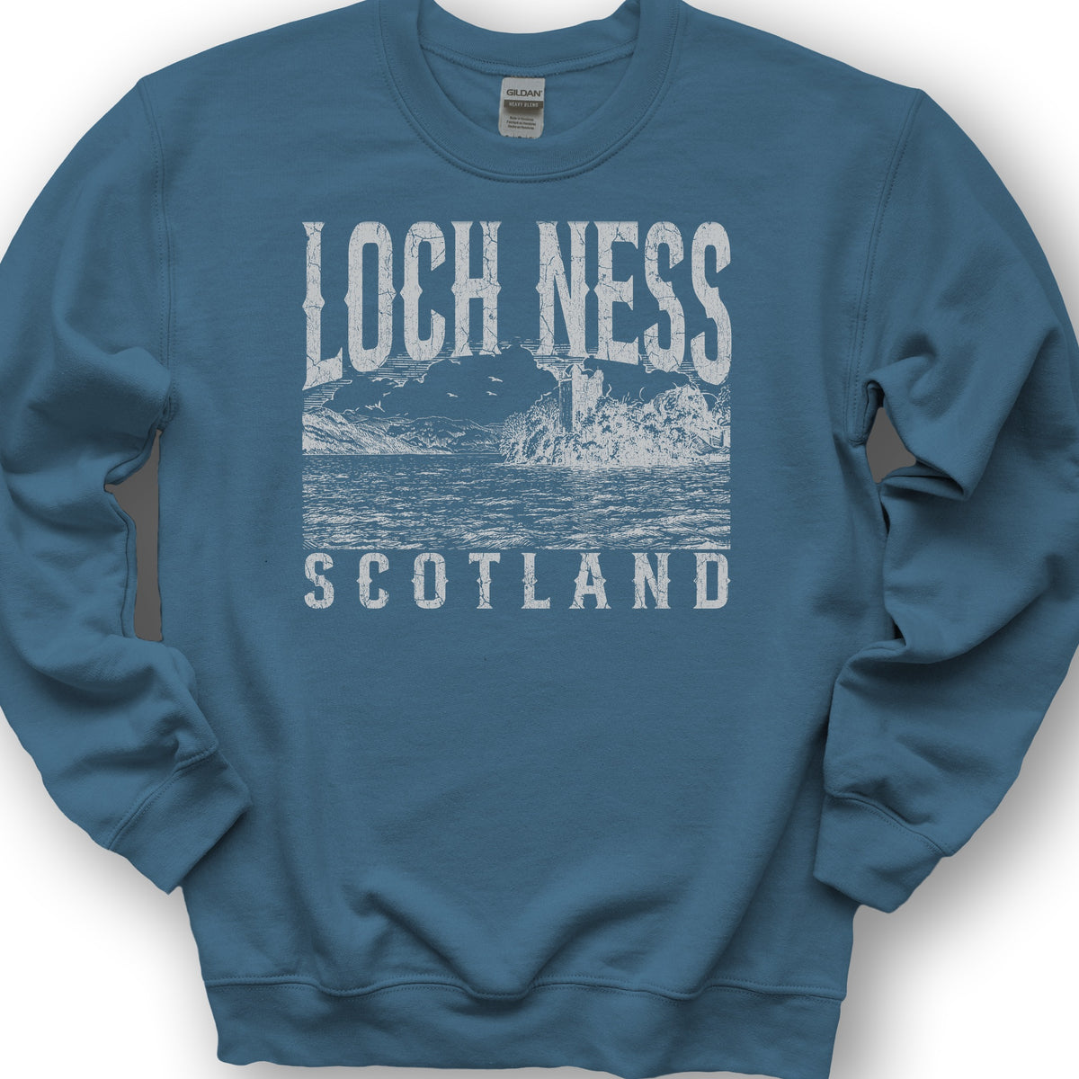 Loch Ness Sketch Sweatshirt - Indigo Blue
