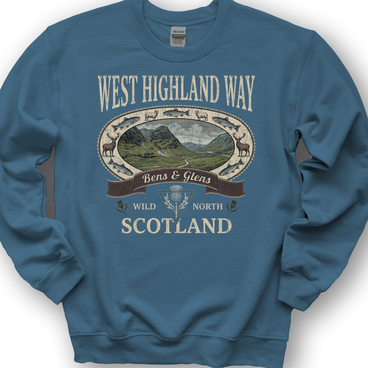 West Highland Way Heritage Sweatshirt - Indigo Blue