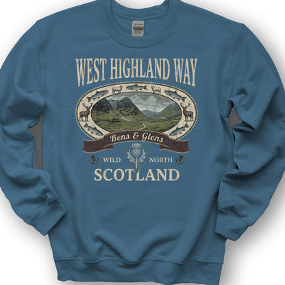 West Highland Way Heritage Sweatshirt - Indigo Blue