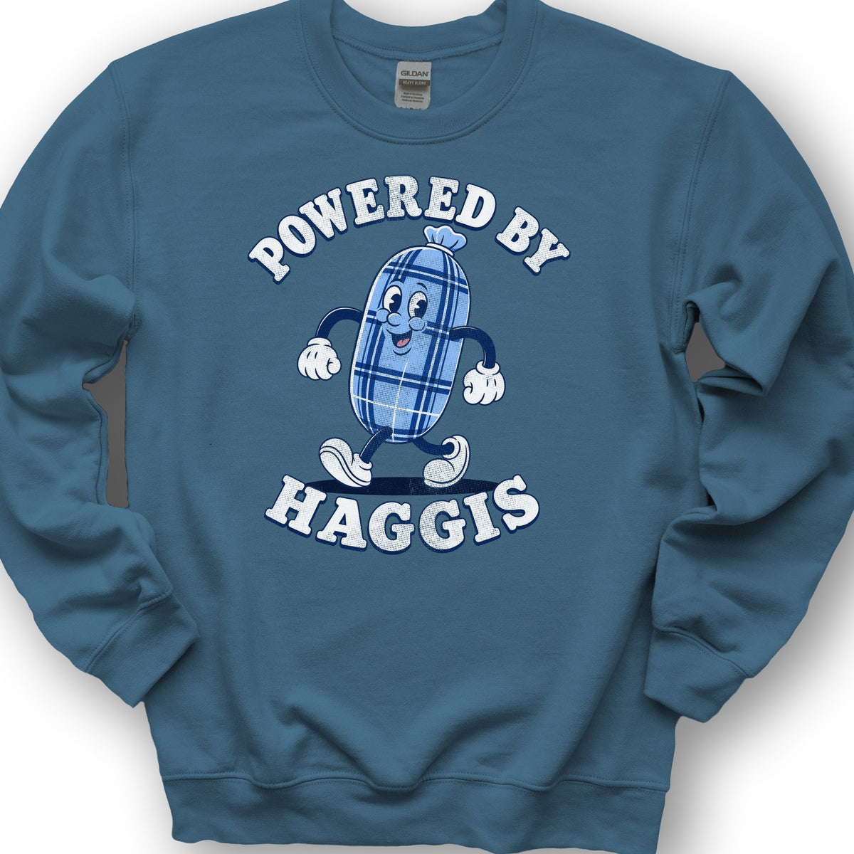 Powered By Haggis Sweatshirt - Indigo Blue