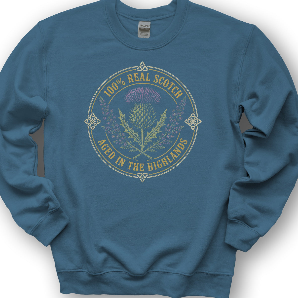 100% Real Scotch Sweatshirt - Indigo Blue