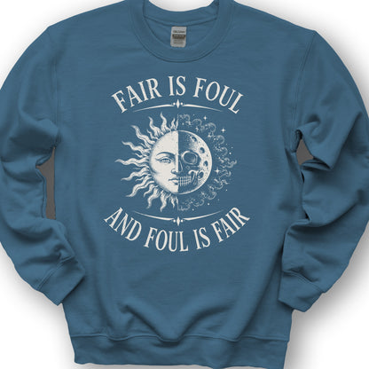 Fair Is Foul MacBeth Sweatshirt - Indigo Blue