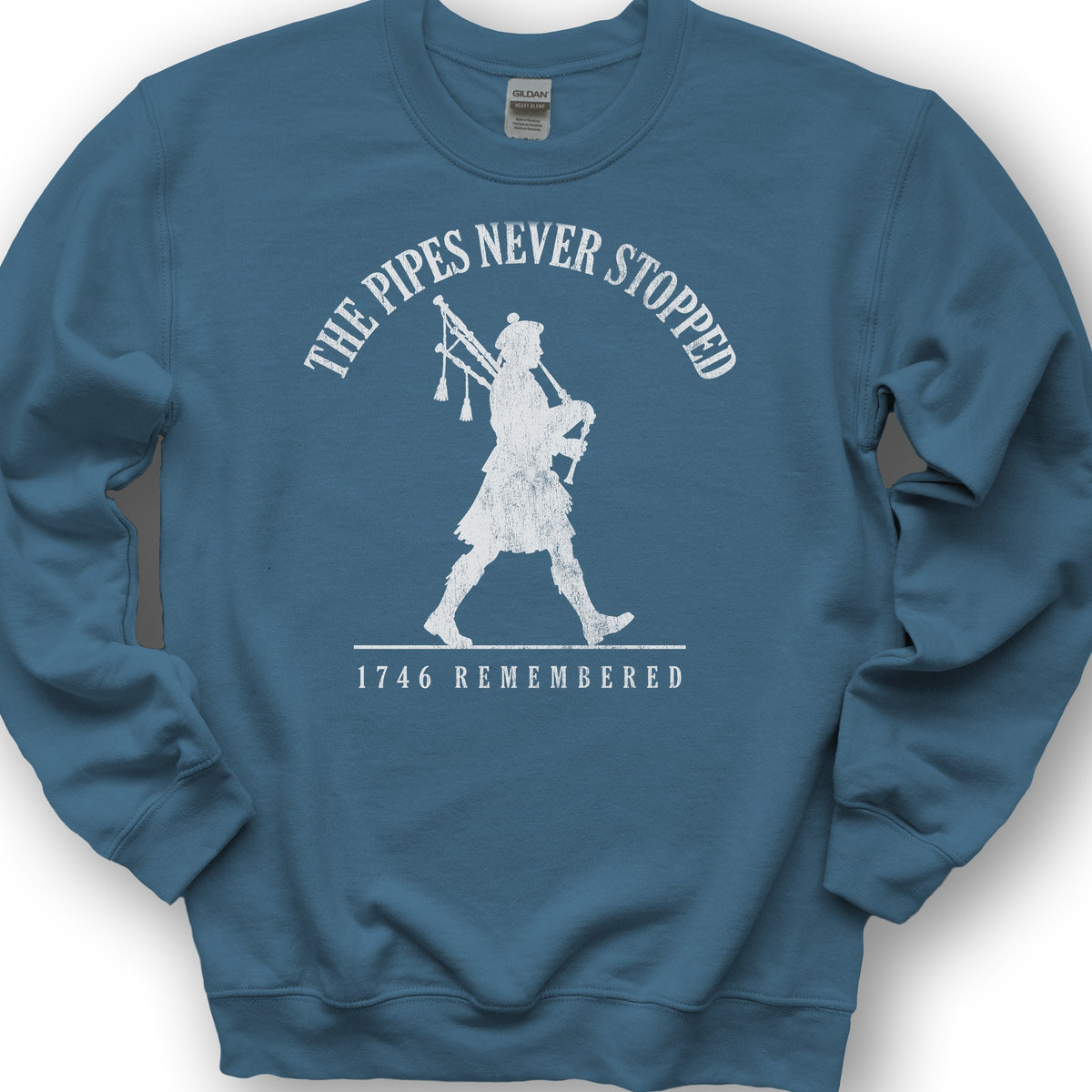 Pipes Never Stopped Sweatshirt - Indigo Blue