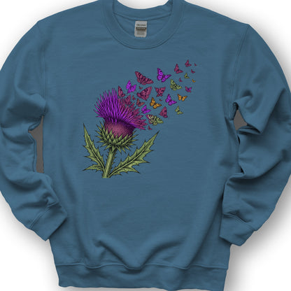 Thistle Transformation Sweatshirt - Indigo Blue
