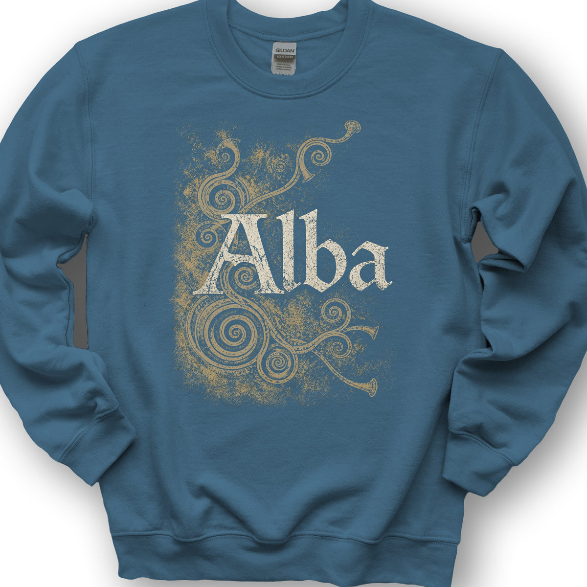 Alba Ancient Spirals Sweatshirt - Indigo Blue