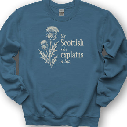 My Scottish Side Sweatshirt - Indigo Blue