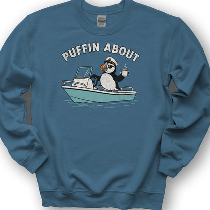 Puffin About Boat Sweatshirt - Indigo Blue