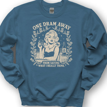 One Dram Away Sweatshirt - Indigo Blue