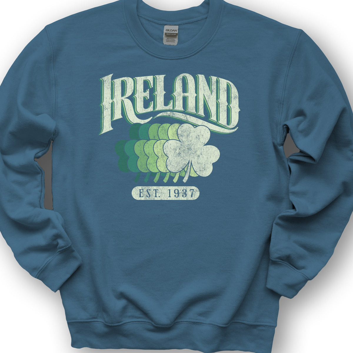 Ireland Shamrock Series Crewneck Sweatshirt - Indigo Blue