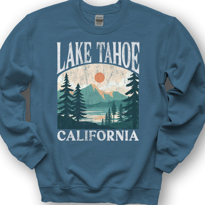 Lake Tahoe California "Big and Bold" Sweatshirt - Indigo Blue