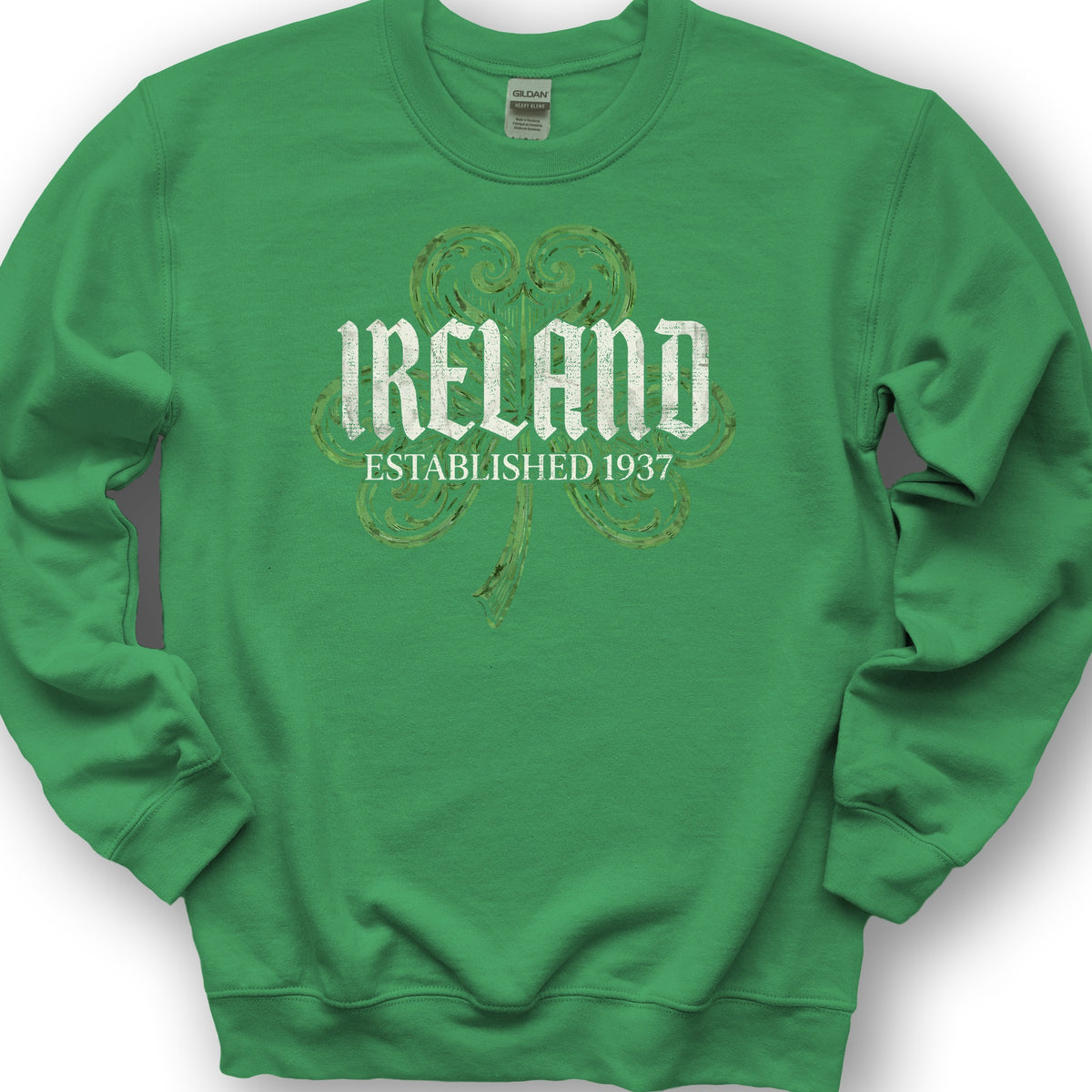 Ireland Gothic Shamrock Sweatshirt - Irish Green