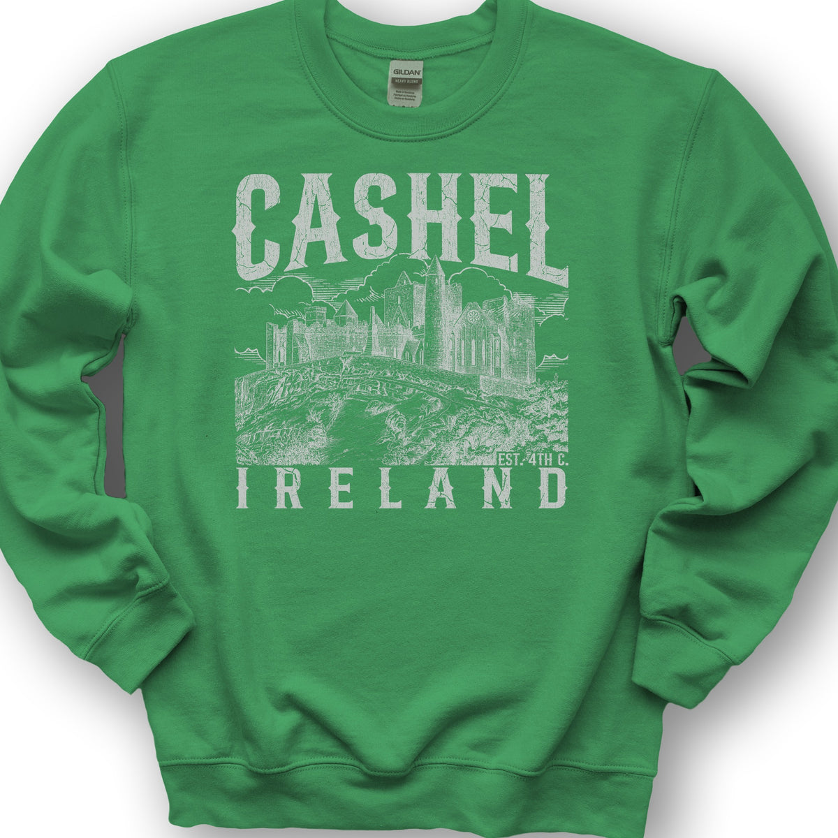Cashel Ireland Sketch Sweatshirt - Irish Green